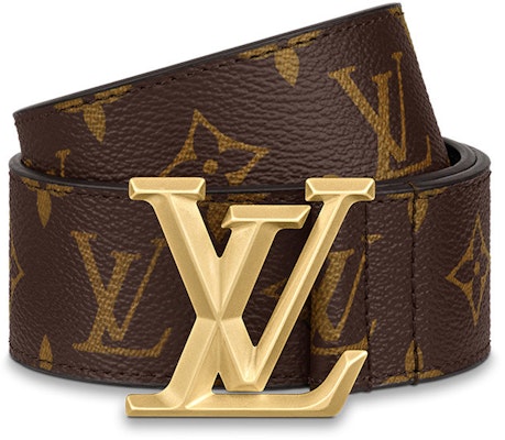 Cinturón de Cuero Marrón Louis Vuitton Monogram Grabado Hebilla 4cm Hombre. M0422 Lookbook Cinturón de Cuero Marrón Louis Vuitton Monogram Grabado Hebilla 4cm Hombre. M0422