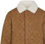 Details for LOUIS VUITTON Monogram Embossed Leather Coat Brown 1A8APD