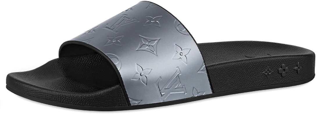 Louis Vuitton Monogram Embossed Metallic Rubber 'Grey Black' 1A8V9S Buy Louis Vuitton Monogram Embossed Metallic Rubber 'Grey Black' 1A8V9S