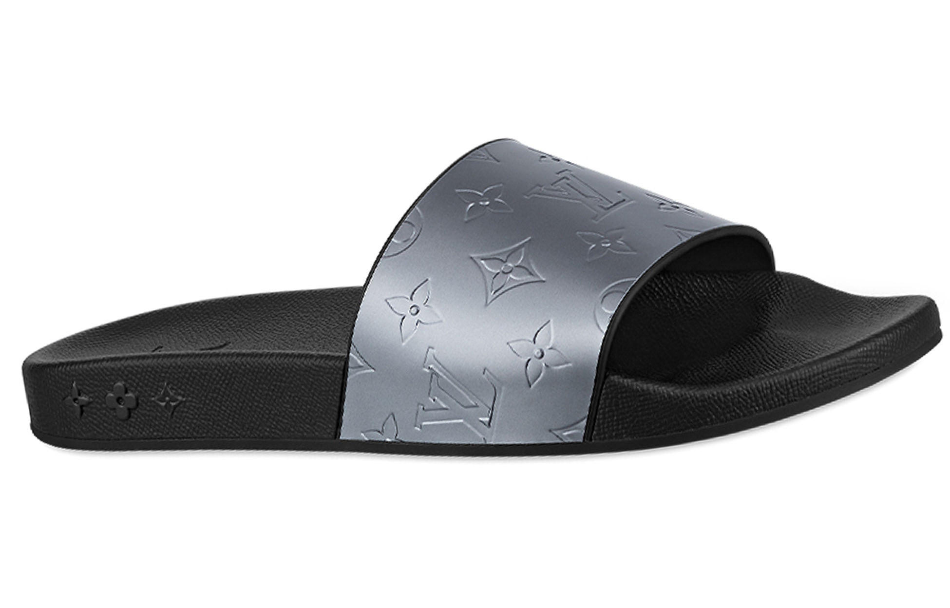 LV Monogram Embossed Metallic Rubber 'Grey Black' 圖 2