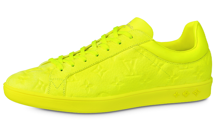 Louis Vuitton Monogram Embossed Suede Low-Top Sneaker 'Yellow' 1A8ZDB