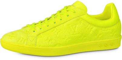 Louis Vuitton Monogram Embossed Suede Low-Top Sneaker 'Yellow' 1A8ZDB Louis Vuitton Monogram Embossed Suede Low-Top Sneaker 'Yellow' 1A8ZDB