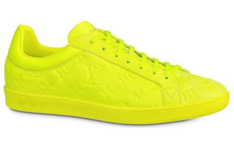 Order Louis Vuitton Monogram Wildleder Low-Top Sneaker ''Gelb'' 1A8ZDB