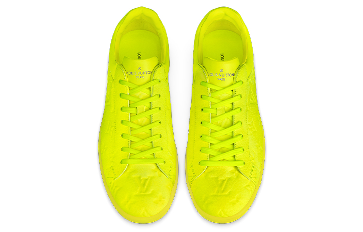 LV Monogram Embossed Suede Low-Top Sneaker 'Yellow' 圖 3