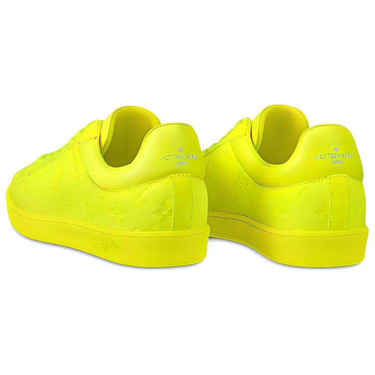 LV Monogram Embossed Suede Low-Top Sneaker 'Yellow' 圖 5