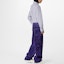 Lookbook 路易威登紫色Monogram壓紋天鵝絨工裝長褲 1AB4R0