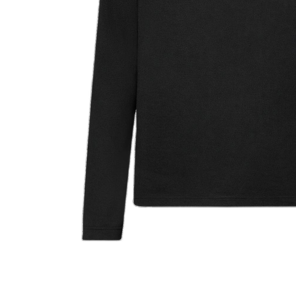 Details for LOUIS VUITTON Monogram Embroidered Black Crewneck Long Sleeve T-Shirt SS23 1AATB6