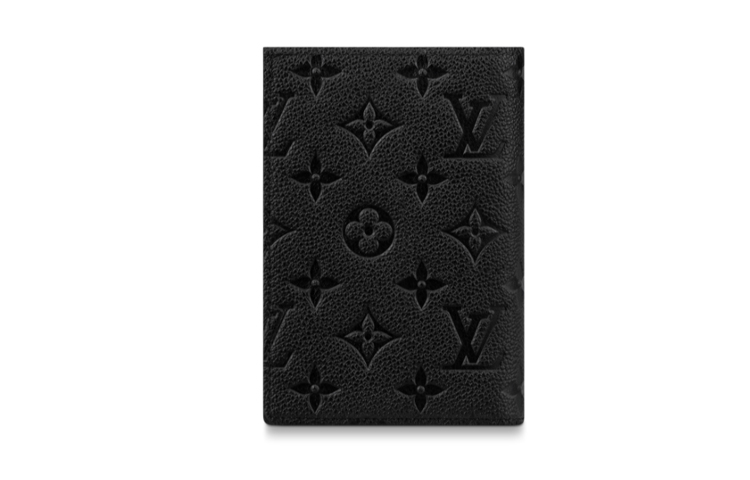Shop LOUIS VUITTON Monogram Empreinte Black Leather Passport Cover Unisex. M63914