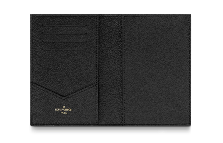 Purchase LOUIS VUITTON Monogram Empreinte Black Leather Passport Cover Unisex. M63914