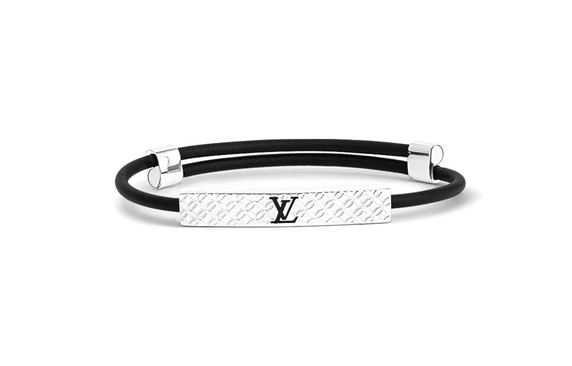 Order Gelang Logam Hitam Lelaki Louis Vuitton Monogram Ukir. M8332Z