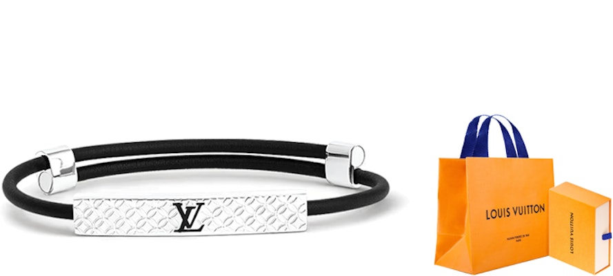Gelang Logam Hitam Lelaki Louis Vuitton Monogram Ukir. M8332Z Lookbook Gelang Logam Hitam Lelaki Louis Vuitton Monogram Ukir. M8332Z