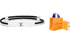 Lookbook Gelang Logam Hitam Lelaki Louis Vuitton Monogram Ukir. M8332Z