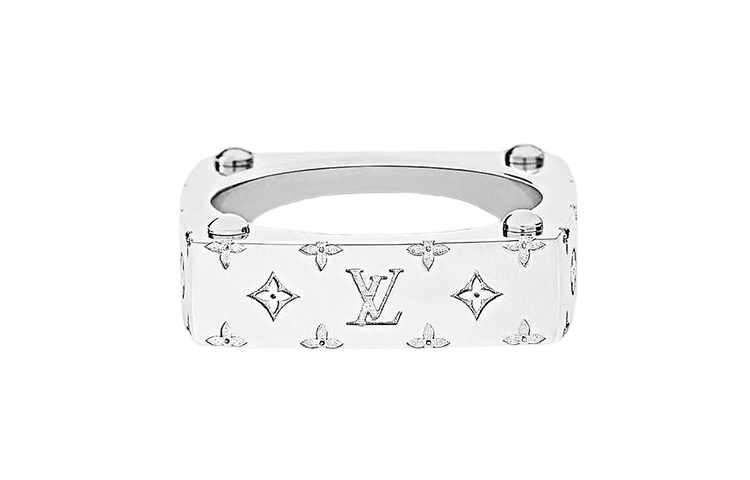 Order ルイヴィトン メンズ モノグラム エングレーブド メタル リング シルバー M00694