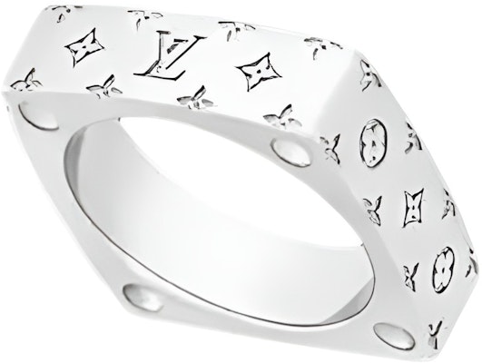 ルイヴィトン メンズ モノグラム エングレーブド メタル リング シルバー M00694 Lookbook ルイヴィトン メンズ モノグラム エングレーブド メタル リング シルバー M00694