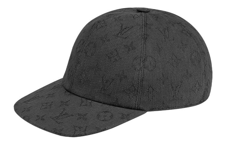 LOUIS VUITTON Monogram Essential Logo Print Cotton Blend Cap M76584