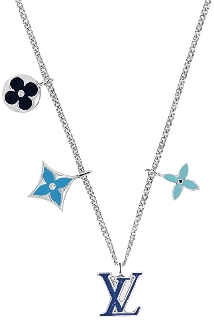 louis-vuitton-monogram-floral-brass-necklace-silver-for-men-m00917