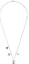 Lookbook LOUIS VUITTON Monogram Floral Brass Necklace Silver for Men. M00917