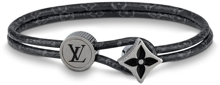 louis-vuitton-monogram-flower-canvas-bracelet-black-black-96826665