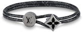 Order LOUIS VUITTON Monogram Flower Canvas Bracelet Black/Black 96826665