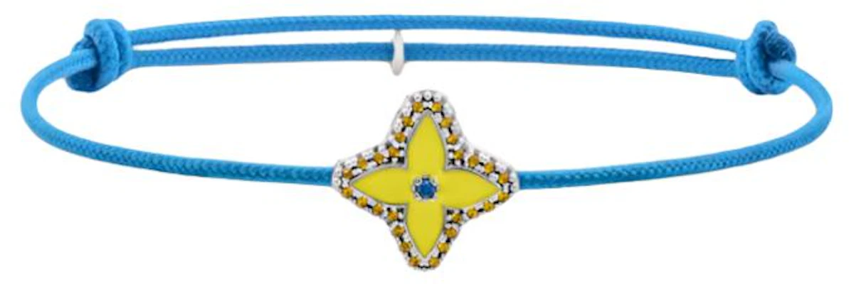 Pulsera LOUIS VUITTON Monograma Flor Stesia Metal Incrustado Azul. M02411 Order Pulsera LOUIS VUITTON Monograma Flor Stesia Metal Incrustado Azul. M02411