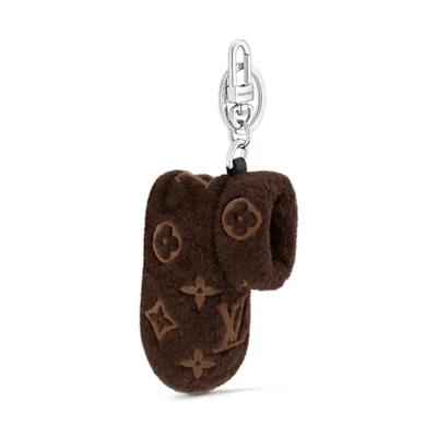 Louis Vuitton Monogram Footprint Bag Charm & Key Holder Brown