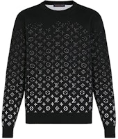 Louis Vuitton Monogram Gradient Crewneck Long-Sleeve Sweater Black/White 1A8A1R Louis Vuitton Monogram Gradient Crewneck Long-Sleeve Sweater Black/White 1A8A1R