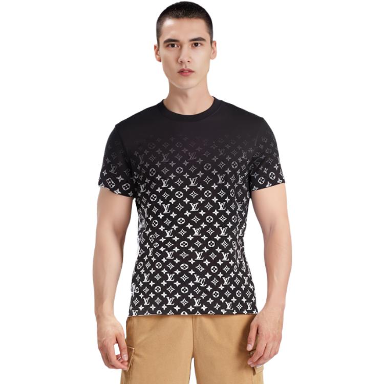 LOUIS VUITTON Monogram Gradient Round Neck T-Shirt Black . 1A8HKL 圖 4