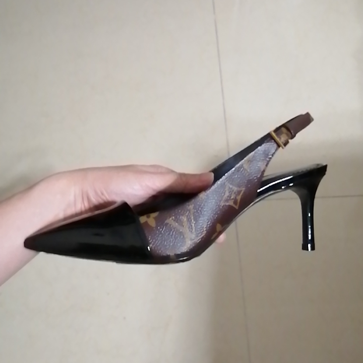 Louis Vuitton Monogram High Heel Sandals 'Classic Brown' 1a4dnt