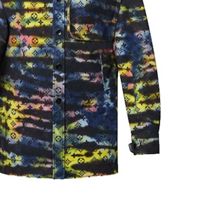 루이비통 모노그램 무지개빛 데님 긴팔 셔츠 블랙 남성 1A9A3Q Sizing 루이비통 모노그램 무지개빛 데님 긴팔 셔츠 블랙 남성 1A9A3Q