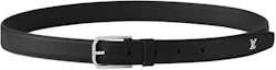 Order Louis Vuitton Monogram Leather Belt Black 25CM Wide M4114S