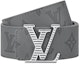 Lookbook Louis Vuitton Tali Pinggang Lelaki Kelabu Monogram Kulit Gesper Logam 4cm Lebar M0716U