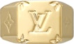 Buy Anillo de Hombre Louis Vuitton en Oro con Monograma Grabado en Metal. M80191