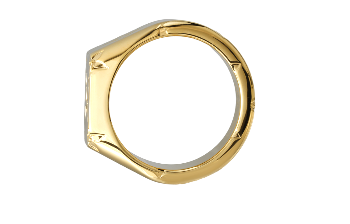 Shop Anillo de Hombre Louis Vuitton en Oro con Monograma Grabado en Metal. M80191