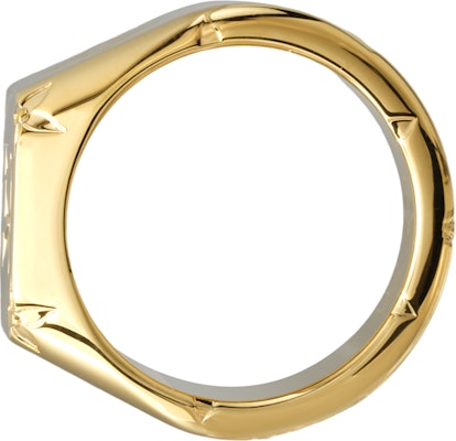 Anillo de Hombre Louis Vuitton en Oro con Monograma Grabado en Metal. M80191 Shop Anillo de Hombre Louis Vuitton en Oro con Monograma Grabado en Metal. M80191