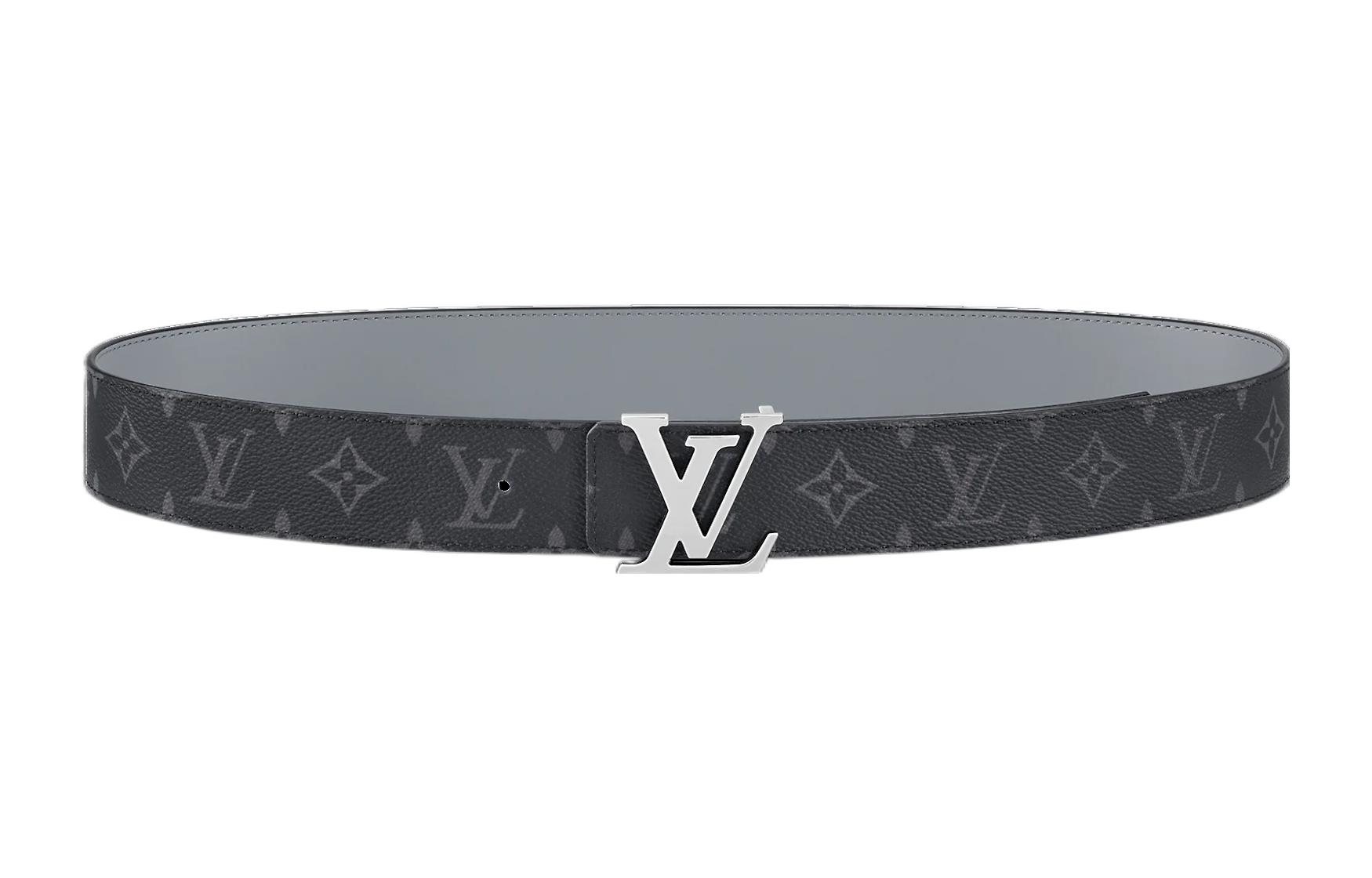 Louis Vuitton Monogram Logo Belt 4cm Fashion Smooth Buckle M0535V