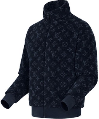 루이 비통 모노그램 로고 자카드 재킷 딥 블루 1A8ECV Shop 루이 비통 모노그램 로고 자카드 재킷 딥 블루 1A8ECV