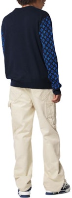 LOUIS VUITTON Monogram Logo Printed Navy Long Sleeve Sweater Style. 1AATLS Shop LOUIS VUITTON Monogram Logo Printed Navy Long Sleeve Sweater Style. 1AATLS