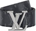 Buy 路易威登 LOGO 經典花紋真皮腰帶 黑色 4公分 M0607V