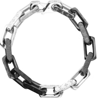 Louis Vuitton Monogram Metal Bracelet Unisex Couple Silver/Black. M00687 Louis Vuitton Monogram Metal Bracelet Unisex Couple Silver/Black. M00687