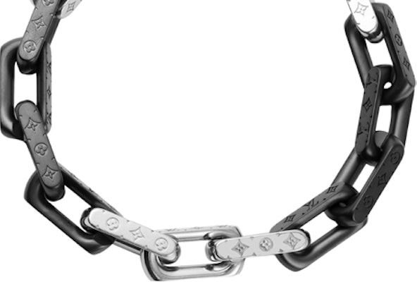 ルイ・ヴィトン モノグラム メタル ブレスレット ユニセックス シルバー/ブラック M00687 Purchase ルイ・ヴィトン モノグラム メタル ブレスレット ユニセックス シルバー/ブラック M00687