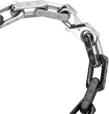 ルイ・ヴィトン モノグラム メタル ブレスレット ユニセックス シルバー/ブラック M00687 Details for ルイ・ヴィトン モノグラム メタル ブレスレット ユニセックス シルバー/ブラック M00687