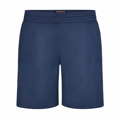 Louis Vuitton Monogram Mid-Rise Elastic Beach Shorts Midnight Blue Men 1AHCRP