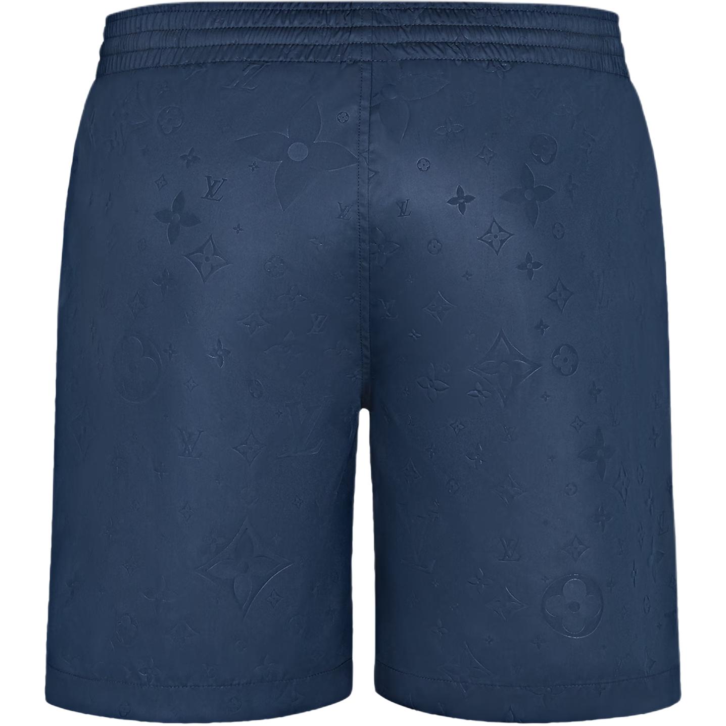 LOUIS VUITTON Monogram Mid-Waist Beach Shorts Men Midnight Blue 1AHCRO 圖 3
