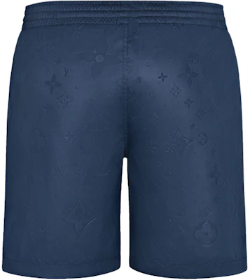 路易威登 Monogram 中腰海灘短褲 男款 午夜藍 1AHCRO Lookbook 路易威登 Monogram 中腰海灘短褲 男款 午夜藍 1AHCRO