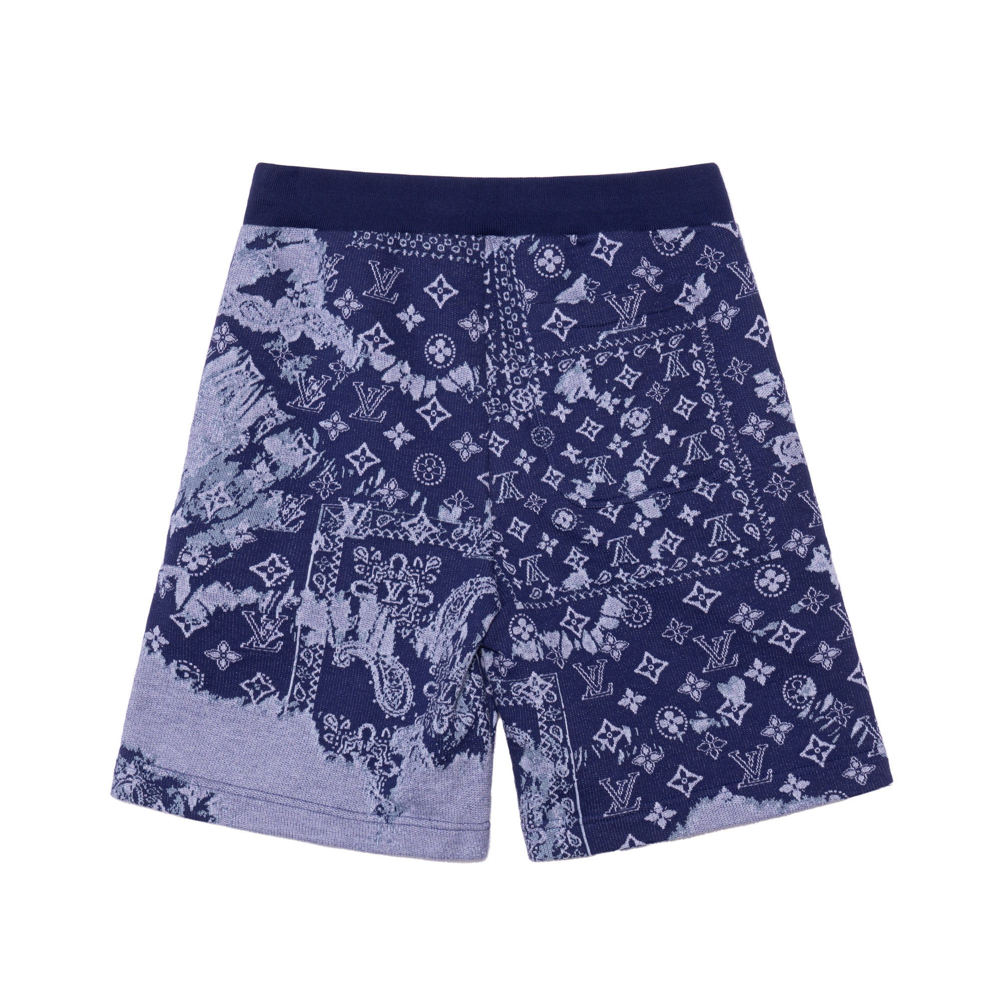 Lookbook LOUIS VUITTON Monogram Paisley Tie-Dye Loose Fit Shorts Men Blue 1AA5E8