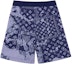 Lookbook LOUIS VUITTON Monogram Paisley Tie-Dye Loose Fit Shorts Men Blue 1AA5E8