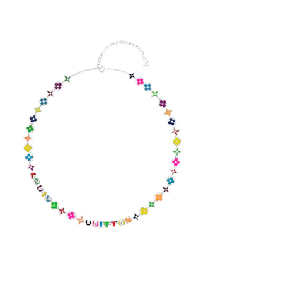 Louis Vuitton Monogram Party Multicolor Letter Pendant Necklace Unisex Boxed. MP3281
