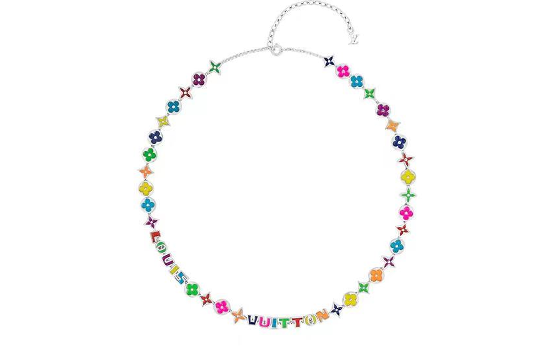 Louis Vuitton Monogram Party Multicolor Letter Pendant Necklace Unisex Boxed. MP3281 圖 2
