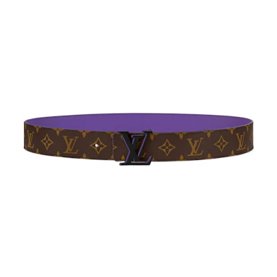 LOUIS VUITTON Monogram Pattern Belt 4cm Width M0575V