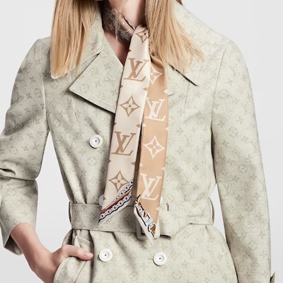 路易威登 LV 經典花紋男女同款情侶款圍巾 卡其色 M79588 Shop 路易威登 LV 經典花紋男女同款情侶款圍巾 卡其色 M79588